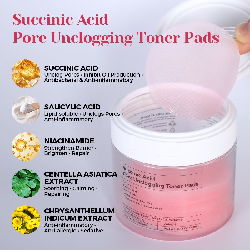 Succinic Acid Cleansing Pads - 7